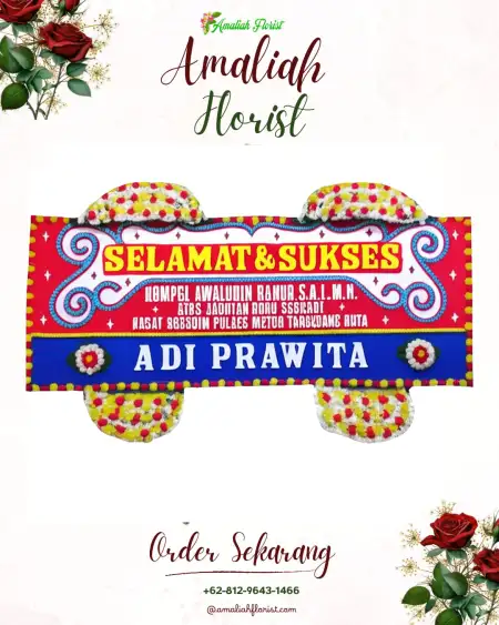 Papan Bunga Ucapan Selamat Cibelok